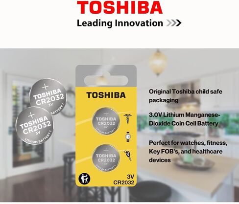 Toshiba CR2032 3 Volt Lithium Coin Battery (20 Batteries) in Saudi Arabia