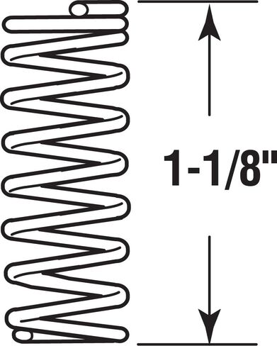 منتجات Prime-Line SP 9707 Spring، الضغط، 9/40 سم في 1-3/8 بوصة - 072 قطر، (حزمة من 2) in Kuwait