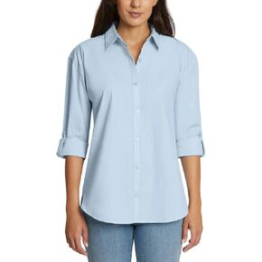 Gloria Vanderbilt Women's Amanda Monogram Button Down Shirt