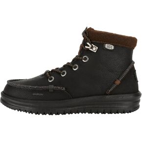 Hey Dude Bradley Boot Toddler Leather Black Size 8 | Kids Boots | Kids Pull on Boots | Comfortable & Light-Weight