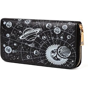 Nabegum Cow Print Wallet Cow Stuff Gifts for Women Ladies Slim Purse Credit Card Holder