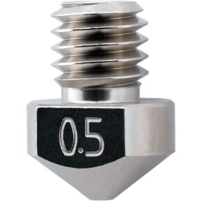 Micro Swiss Plated Nozzle for LulzBot TAZ 5, LulzBot Mini, Hexagon Hotend Style (.5mm)