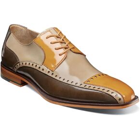 Stacy Adams Men's Plaza Cap Toe Oxford, Olive Multi, 12