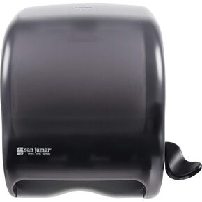 San Jamar T950 Classic Element Roll Towel Dispenser, Fits 8" Wide and 8" Diameter Roll, 12-1/2" Width x 12-3/4" Height x 8-1/2" Depth, Arctic Blue