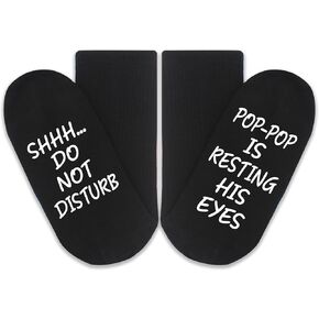 Shhh... Do Not Disturb Papa is Resting his eyes Socks,Papa Socks,Fathers Day Gift,Gifts for Papa,New Papa Gift,New Dad Gift,Birthday Papa gift,Papa Birthday,Papa Gift Ideas.(GY130)