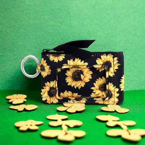 DONGGANGAJI Women's Zip ID Case Wallet Cotton colorful patterns Suitable for ladies Wallet Clutch Coin Purse (Butterfly) in Kuwait