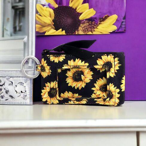 DONGGANGAJI Women's Zip ID Case Wallet Cotton colorful patterns Suitable for ladies Wallet Clutch Coin Purse (Butterfly) in Kuwait