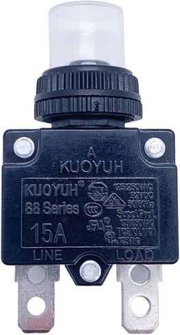 KUOYUH قاطع الدائرة 88 سلسلة 125/250VAC 50/60 هرتز (1 قطعة) (20 أمبير) in Kuwait