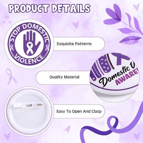 Jetec 150 Pcs Suicide Awareness Prevention Pins Suicide Awareness Mini Buttons Suicide Prevention Ribbon Pins Bulk Suicide Awareness Decorations for Social Public Event Welfare Charity Supplies in Saudi Arabia