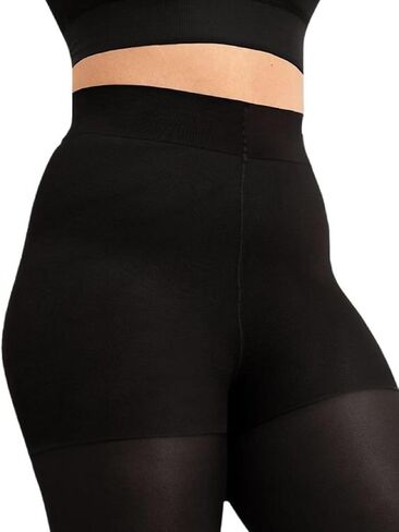WEANMIX Women's Control Top Sheer 40D Solid Color Tights Pantyhose Reinforced Toe Silk Stockings (Black, L Size) in Kuwait