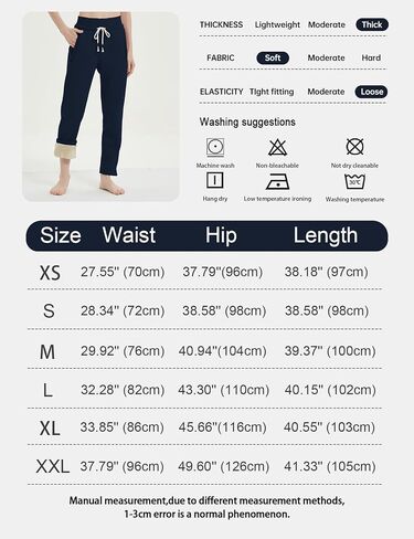 Gihuo Women's Sherpa Lined Sweatpants Winter Warm Fleece Lined Sweatpants with Pockets Fleece Jogger Pants in Saudi Arabia
