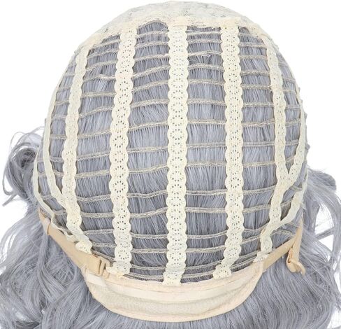 M MISS U HAIR Women's Short Curly Platinum Blonde Costume Wig Old Lady Wig Synthetic Everyday Party Wig 70’s Look in Kuwait