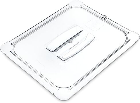 Carlisle FoodService Products 10231U07 StorPlus Half Size Polycarbonate Universal Handled Notched Food Pan Lid, Clear in Kuwait