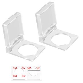 DaierTek 19mm PC Power Push Button Switch Cover Safety Guard Plastic Transparent Cap Protector for 3/4" Mounting Dia. Pushbutton Artists Light Boxes -3Pack