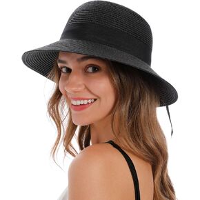 Women's Sun Hats UV Protection Large Wide Brim Hat Women Packable Sun Hat for Women Straw Hats