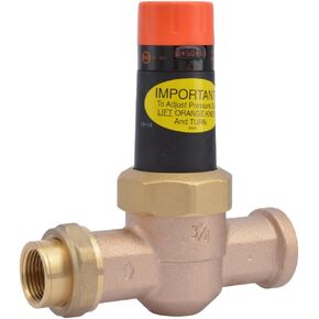 Cash Acme 3/4 Inch EB25 Pressure Regulator Valve (PRV), Stainless Steel Threaded NPT, 45 PSI, 22263-0045