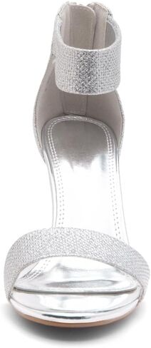 Herstyle Womens RROSE Chunky Low Heels Open Toe Ankle Strap Heeled Sandals with Back Zipper Dressy Pumps Shoes for Wedding Prom Party Office in Kuwait