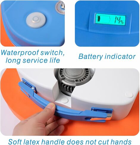 CRONDA Base Upgraded Scuba Diving Ventilator Tankless Diving System,Portable Rechargeable Scuba Diving Tank, Waterproof Air Compressor，Swimming Pool Toys Diving Toys,Dive Without Tanks in Kuwait