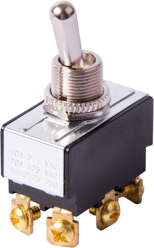 مفتاح تبديل بمقبض كهربائي طويل من Gardner Bender GSW-111، SPST، تشغيل-إيقاف، 20 أمبير/125 فولت تيار متردد، طرف لولبي in Kuwait