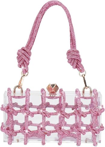 ARTLUXE Acrylic Purse Bag with Rhinestones Clutch Purse Evening Clutches for Wedding and Party in Kuwait