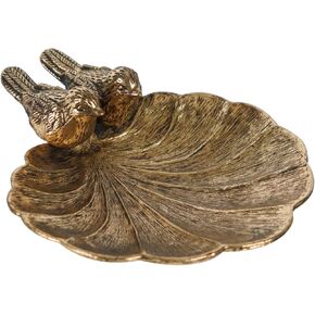 NIKKY HOME Ring Holder Bird Jewelry Dish Vintage Trinket Tray Decorative Shabby Chic Display Organizer Plate Bowl for Necklace Earring Bracelet Ring Home Handmade Gift for Women Girl, Aqua Birds