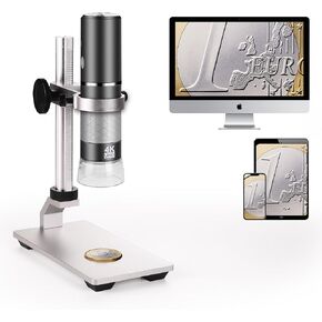 كيهندا مجهر رقمي واي فاي لجوالات ايفون واندرويد وماك وويندوز وتسجيل فيديو HD 1080P/720P بتكبير 50-1000X مع حامل معدني قابل للتعديل وشنطة حمل in Kuwait