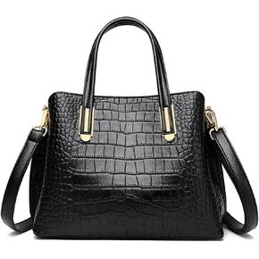 OGOLOUG Largel Capacity Leather Purses and Handbags for Women Locking Chains Shoulder Hobo Bag Satchel Ladies Crossbody Bags with Soft Pink Leather