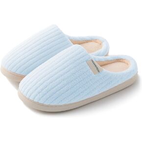 HUXMEYSON Womens Slippers Fuzzy House Slippers, Cozy Slippers for Women Indoor Fluffy Outdoor Slippers with Anti-Skid Sole
