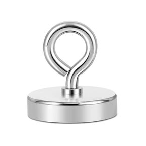 Neosmuk Fishing Magnet, Strong Magnets Heavy Duty Big Rare Earth Magnet, 2.5" Large Magnet for Remover, Super Neodymium High Power Magnet with Handle for Tag, Shop, Lifting and Pick up