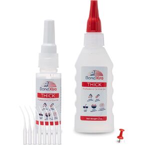 BondXtra 16 oz. Thick CA Glue for Woodworking, Premium Super Glue Kit for Wood Turning with Extra Bottles, Anti Clog Caps, Microtips, Thick Viscosity Cyanoacrylate for Plastic, DIY, Craft, Hobby, etc