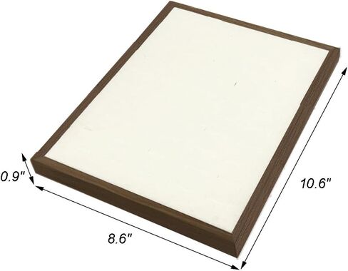 LOARNIEA Ring Display 50 Slots Ring Displays for Selling Wood Frame Velvet Ring Holder Ring Organizer Tray in Kuwait