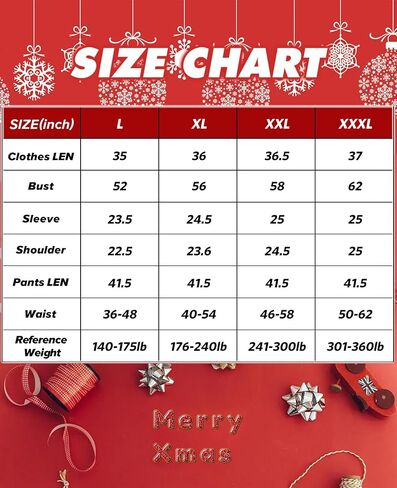 SHEJIZE Santa Claus Costume for Men Santa Costume Santa Suit Adults Men Santa Outfit in Kuwait