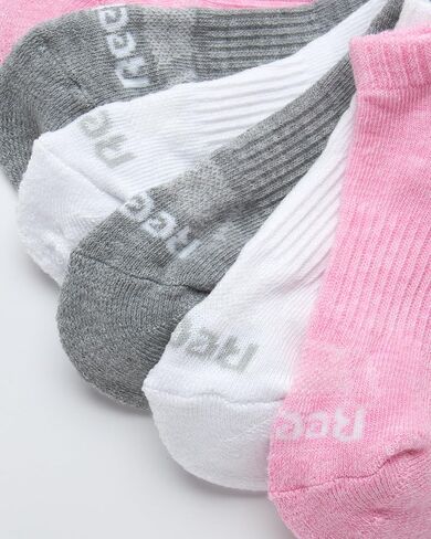 Reebok Girls' Cushioned Comfort Athletic Performance No-Show Ankle Low Cut Socks (6 Pack) in Saudi Arabia