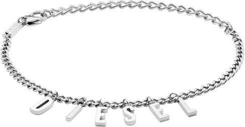 Diesel Men's Silver Stainless Steel Chain Bracelet (Model: DX1476040) in Saudi Arabia