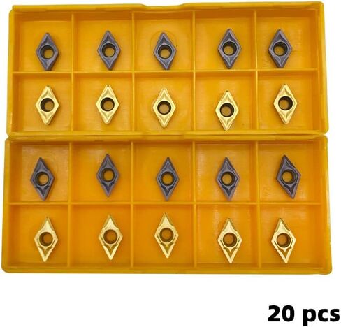 حشوات دوارة من الكربيد DCMT11T304(DCMT32.51) من ار اتش اف جي واي واي، قطع بديلة لمخرطة سي ان سي ام تي لحامل ادوات الخراطة القابلة للفهرسة، 10 قطع/عبوة in Kuwait