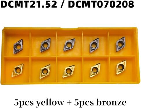 حشوات دوارة من الكربيد DCMT11T304(DCMT32.51) من ار اتش اف جي واي واي، قطع بديلة لمخرطة سي ان سي ام تي لحامل ادوات الخراطة القابلة للفهرسة، 10 قطع/عبوة in Kuwait