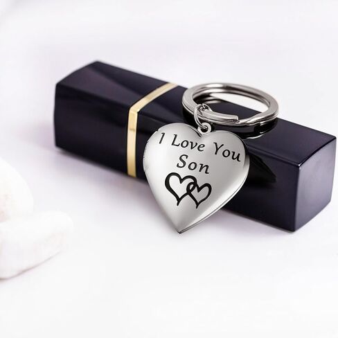 PHOCKSIN Love Heart Key Chains for Women Men Locket Keychain Dog Paw Print Photo Lockets That Holds Pictures Jewelry in Kuwait
