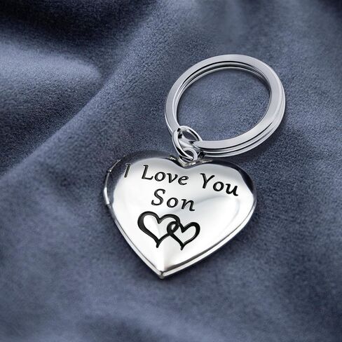 PHOCKSIN Love Heart Key Chains for Women Men Locket Keychain Dog Paw Print Photo Lockets That Holds Pictures Jewelry in Kuwait