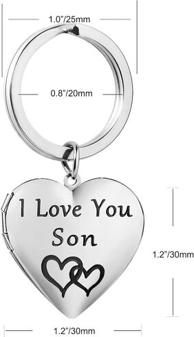 PHOCKSIN Love Heart Key Chains for Women Men Locket Keychain Dog Paw Print Photo Lockets That Holds Pictures Jewelry in Kuwait