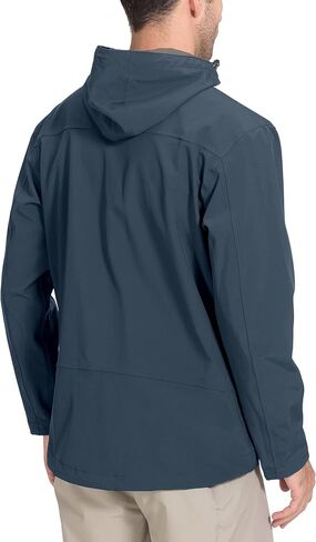 Little Donkey Andy Men's Rain Hiking Jackets Breathable Waterproof Windproof Shell Coats Fishing Travel Orange Medium in Saudi Arabia