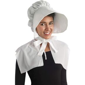 Forum Novelties Women's Colonial Bonnet Costume Accessory, Red, One Size