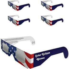 Gottahveit Solar Eclipse Glasses (5 Pack) (American Flag)