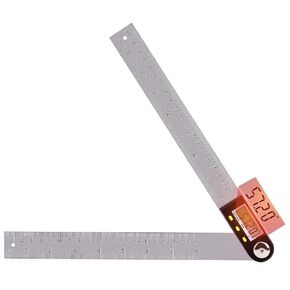 Yangoutool Digital Angle Ruler 20inches/500mm Stainless Steel Digital Angle Finder and Protractor Large Gauge Precision Measuring Tool for Woodworking Metalworking and Construction
