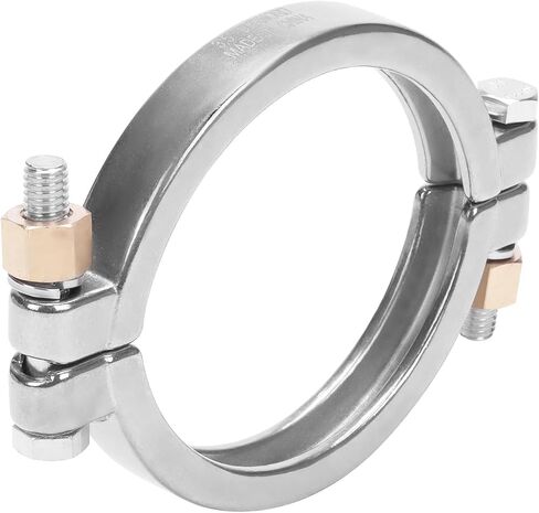 DERNORD Sanitary Clamp High Pressure Bolted Tri Clamp Clover Stainless Steel 304 (Tri-clamp: 1.5 Inch) in Kuwait