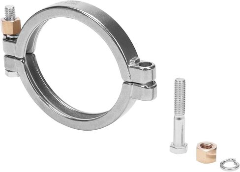 DERNORD Sanitary Clamp High Pressure Bolted Tri Clamp Clover Stainless Steel 304 (Tri-clamp: 1.5 Inch) in Kuwait