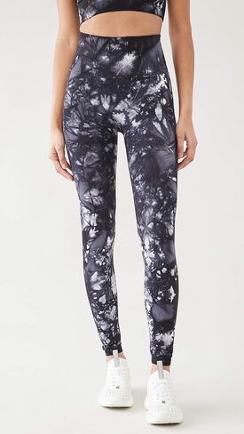 سراويل FP Movement من Free People النسائية Good Karma Tie Dye، مجموعة سوداء، مقاس M-L in Saudi Arabia