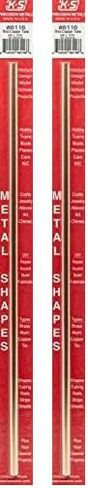 K&S 8116 Round Copper Tube, 1/4" OD x 0.014" Wall x 12" Long, 1 Piece, Made in The USA in Saudi Arabia