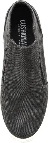 CUSHIONAIRE Women's Hart Hidden Wedge Sneaker +Wide Width Available, Black, 11 W in Kuwait