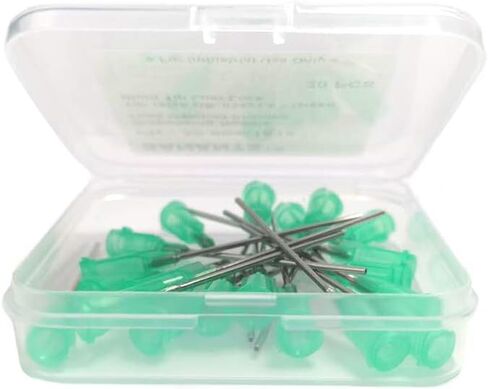 20 Pack - 20 Ga 1.5 Inch Blunt Tip Dispensing Needle with Luer Lock,Pink in Kuwait