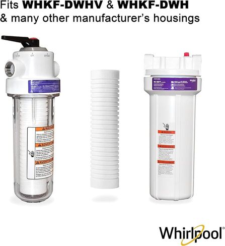 فلتر بديل لترشيح المنزل بالكامل ذو سعة قياسية WHIRLPOOL (عبوتان) WHKF-GD05 (قد تختلف العبوة) in Kuwait